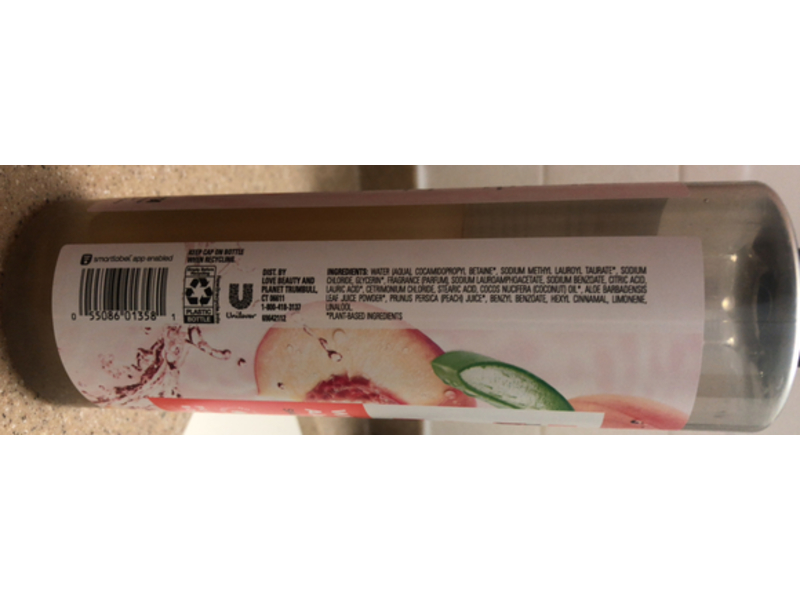 Love Beauty & Planet Body Wash, White Peach & Aloe Vera, 20 fl oz