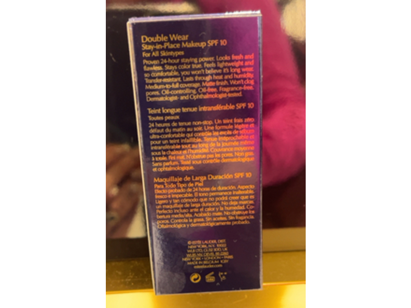 Estee Lauder Double Wear Stay-In-Place Makeup, SPF 10, 3C2 Pebble, 1 fl oz/30 mL