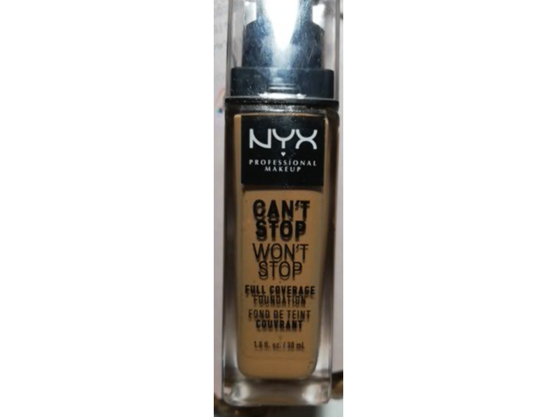 NYX Professional Makeup Can't Stop Won't Stop Foundation, Full Coverage, Golden, 1 fl oz/30 mL
