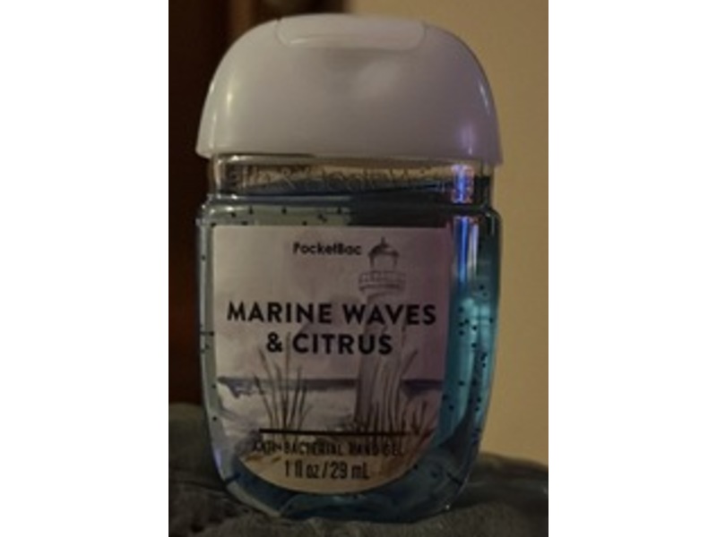 Bath & Body Works PocketBac Anti-Bacterial Hand Gel, Marine Waves & Citrus, 1 fl oz/29 mL