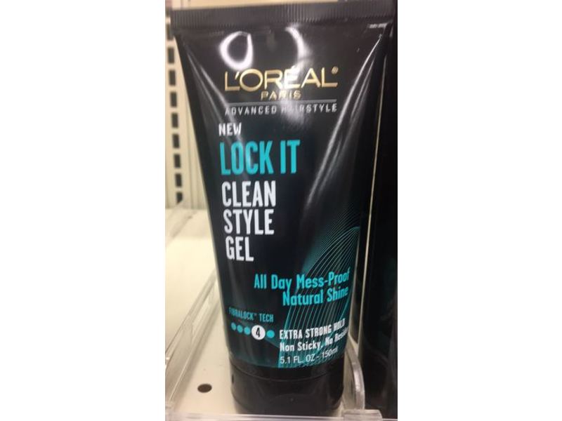 L'Oreal Paris Advanced Hairstyle Lock It Clean Style Gel, 5.1 oz/150 mL