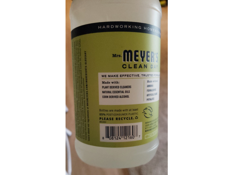 Mrs. Meyer'S Clean Day Glass Cleaner, Lemon Verbena Scent, 24 fl oz/708 mL