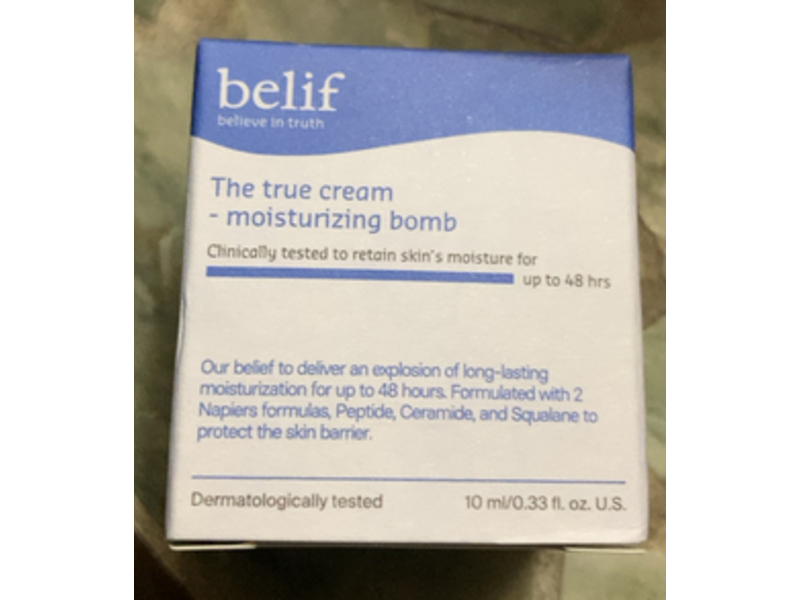 Belif The True Moisturizing Bomb Cream, 0.33 fl oz/10 mL