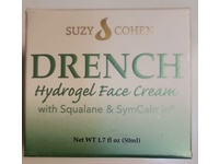 Suzy Cohen Drench Hydrogel Face Cream with Squalane & SymCalmin, 1.7 fl oz/50 mL - Image 3