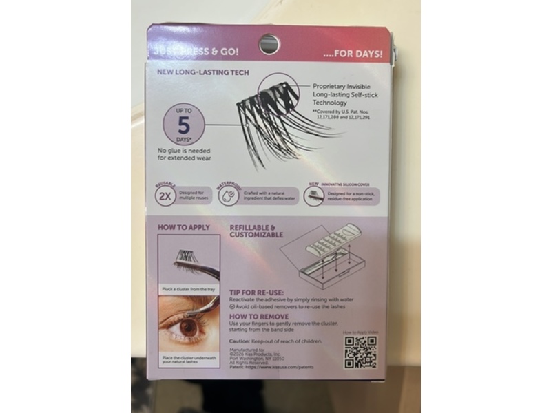 Kiss Impress False Eyelashes, Demi Natural, 48 Count