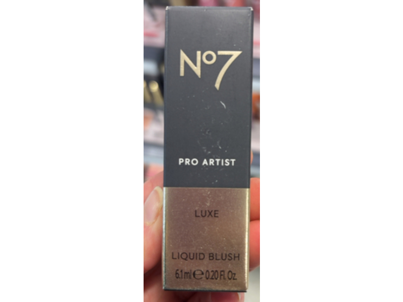 No7 Pro Artist Luxe Liquid Blush, Coral, 0.20 fl oz/6.1 mL
