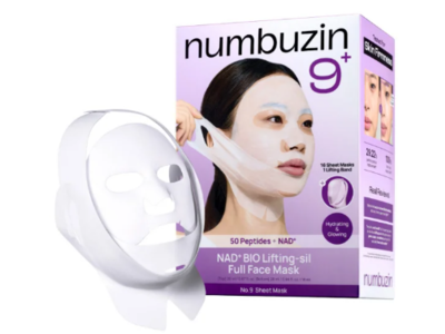 Numbuzin 50 Peptides + Nad Full Face Mask, No.9, 16 Count