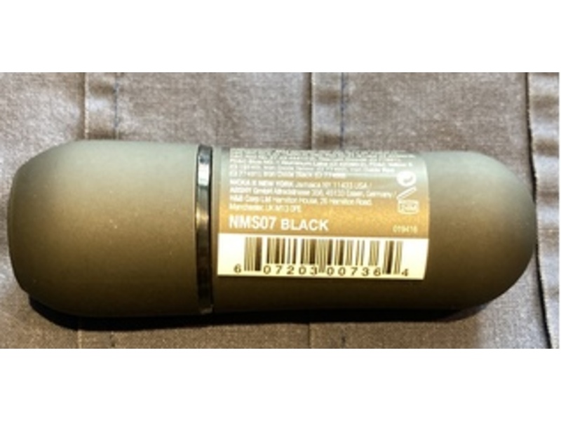 Nicka K New York Vivid Matte Lipstick, NMS07 Black, 3.5 g