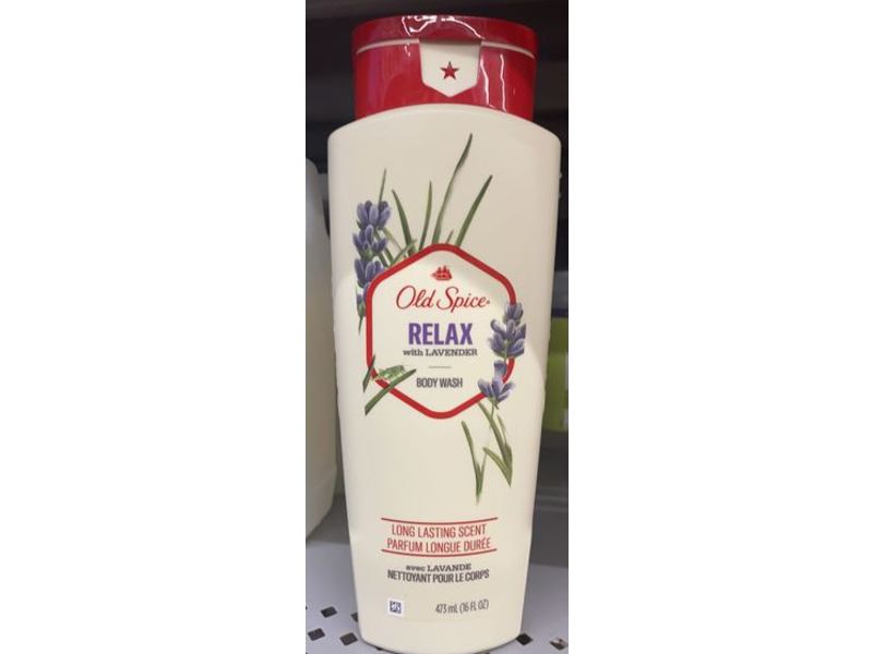 Old Spice Body Wash Relax, Lavender, 16 fl oz/473 mL