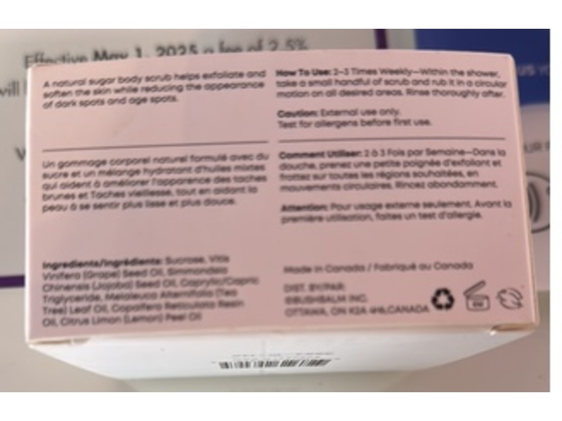 Bushbalm Dark Spot Exfoliating Scrub, Bermuda, 8 fl oz/236 mL