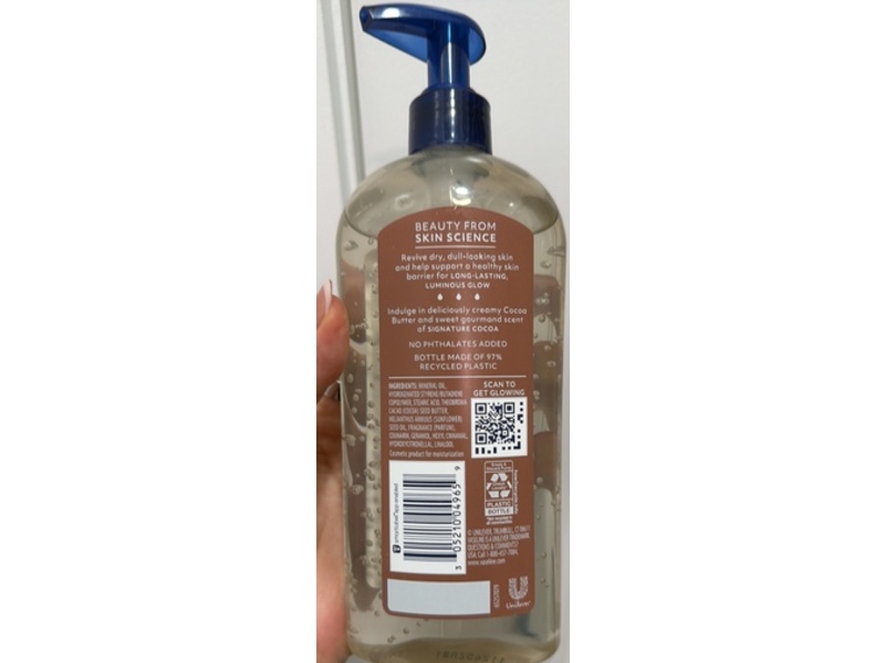 Vaseline Cocoa Radiant Body Gel Oil, Signature Cocoa, 12 fl oz/355 mL