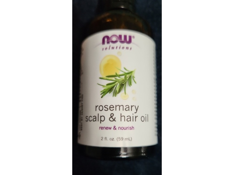 Now Solutions Renew & Nourish Scalp & Hair Oil, Rosemary, 2 fl oz/59 mL