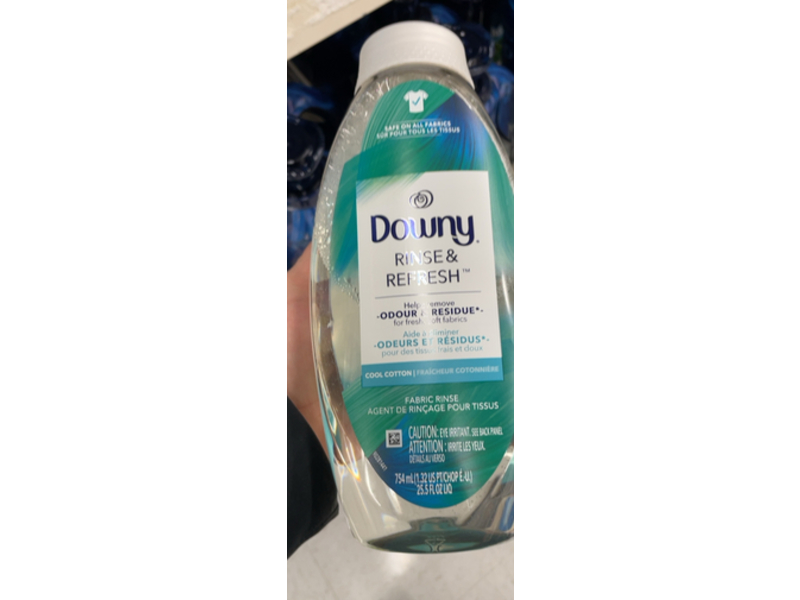 Downy Rinse & Refresh Fabric Rinse, Cool Cotton, 25.5 fl oz/754 mL