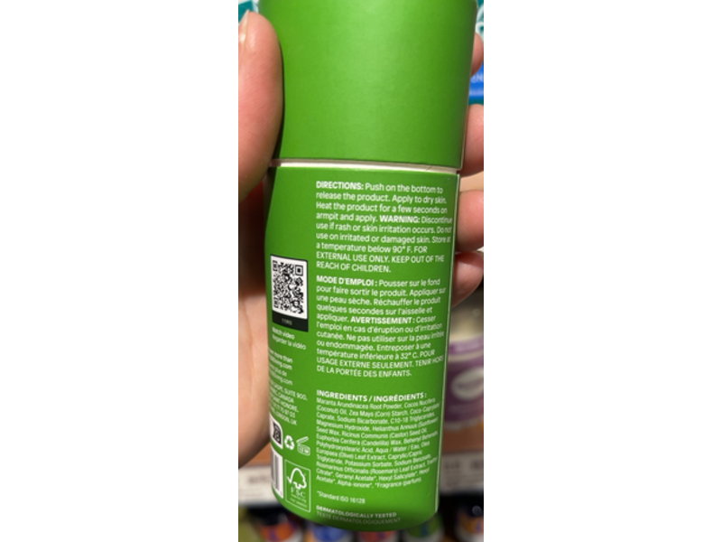 Attitude Super Leaves Deodorant, Olive Leaves, 3 oz/85 g