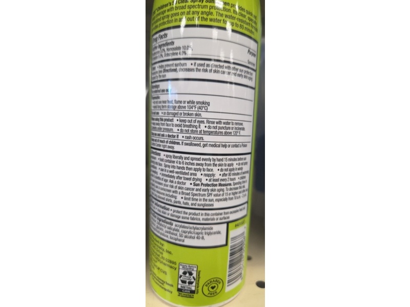 Cvs Children's Clear Spray Sunscreen, SPF 50, 5.5 oz/156 g