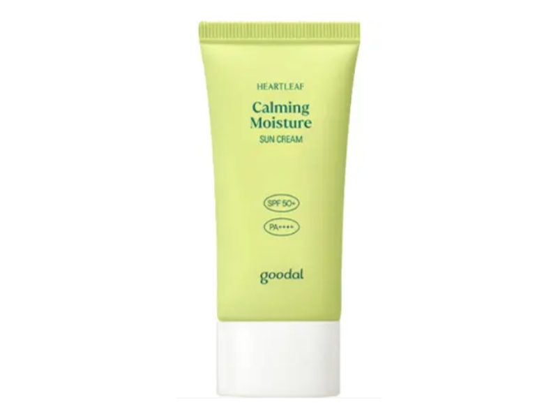 Goodal Calming Moisture Sun Cream, Heartleaf, SPF 50+ PA++++, 1.69 oz/50 mL