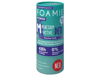 Foamie Magnesium Active Deo, Rain In The Woods Frischer Duft, 40 g