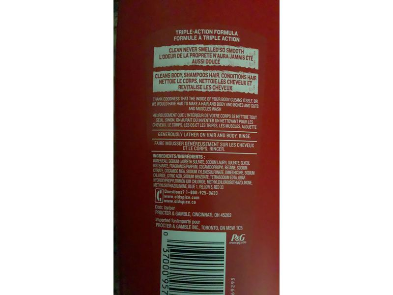 Old Spice High Endurance Conditioning 3 In 1 Hair + Body Wash, 24 fl oz, Pack Of 4
