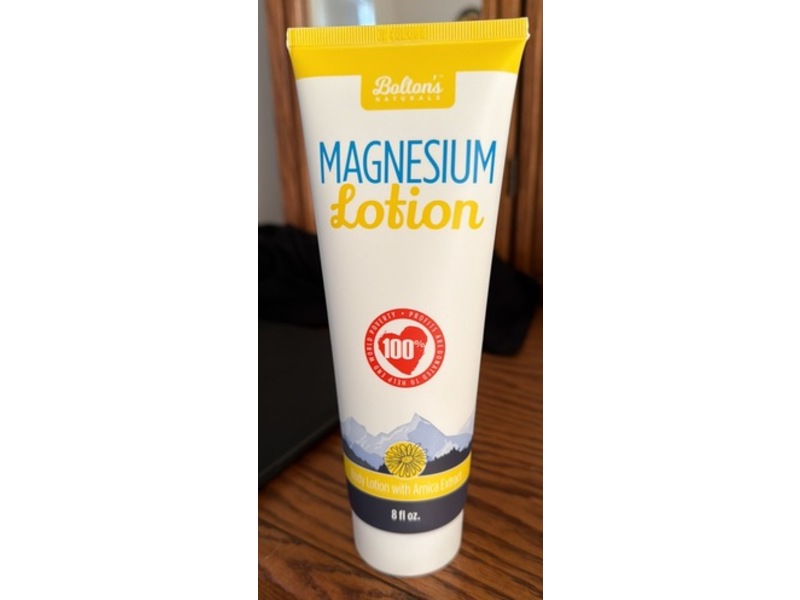 Bolton's Naturals Magnesium Lotion with Arnica Extract, 8 fl oz/236 mL