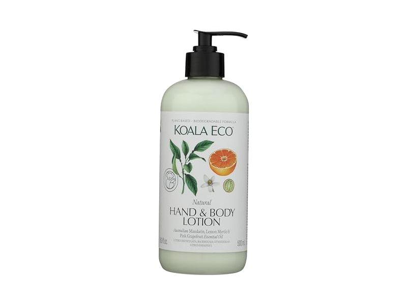Koala Eco Hand & Body Lotion, Mandarin Lemon & Pink Grapefruit, 16.9 fl oz/500 mL