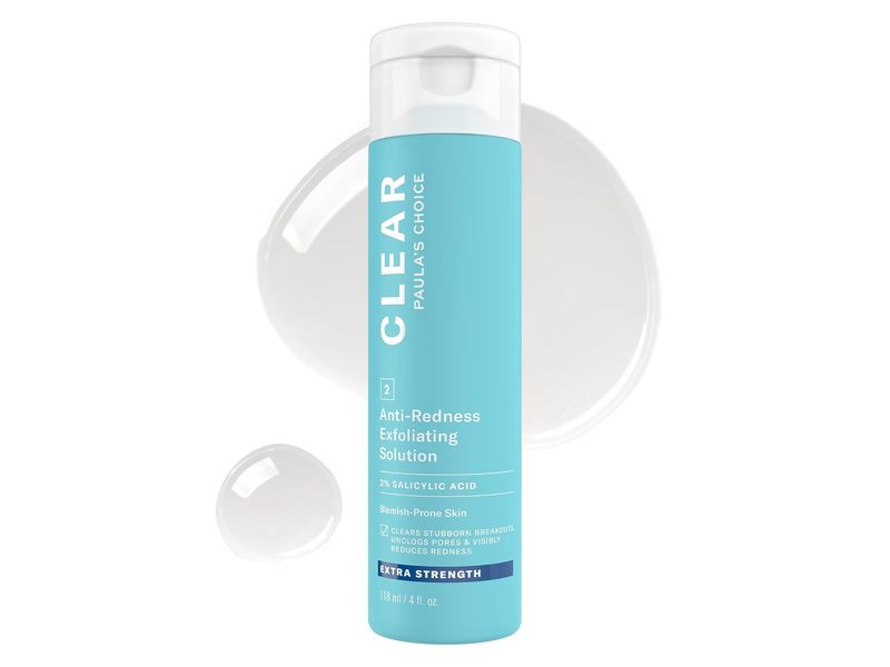 Paula's Choice Clear Extra Strength Anti-Redness Exfoliating Solution, 2% Salicylic Acid, 4 fl oz/118 mL