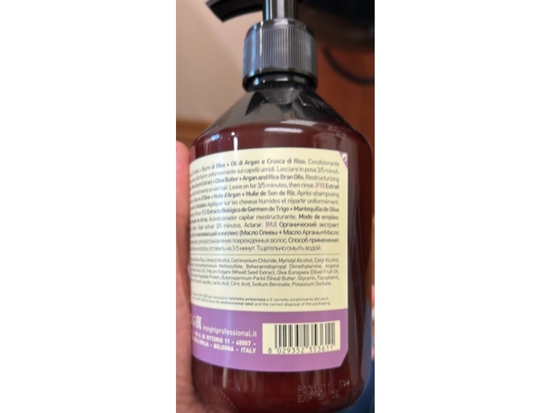 Insight Clean Beauty Damaged Hair Restructuring Conditioner, 13.5 fl oz/400 mL