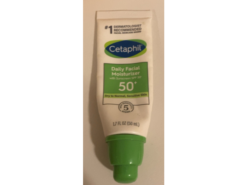 Cetaphil Daily Facial Moisturizer, SPF 50, 1.7 fl oz/50 mL