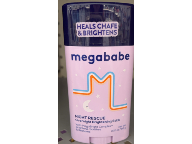 Megababe Overnight Brightening Stick, Night Rescue, 2.12 oz/60 g