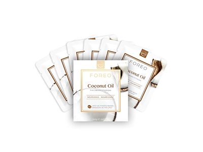 Foreo Nourshing Coconut Oil Face Mask, 0.27 oz/6 g, Pack Of 6