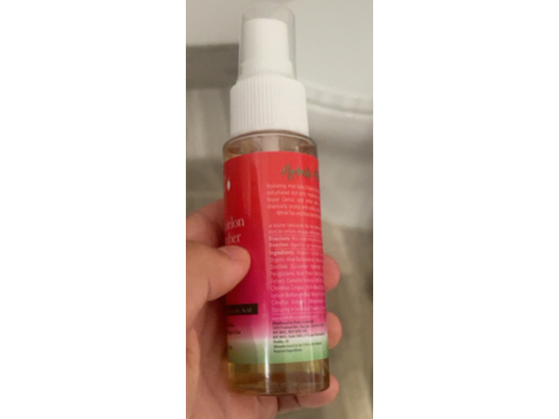 100% Pure Water Locking Mist, Watermelon & Cucumber, 1.7 fl oz/50 mL