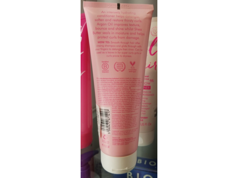 Umberto Giannini Coily Curls Moisture Drench Conditioner, Argan Oil & Shea Butter, 8.4 fl oz/250 mL