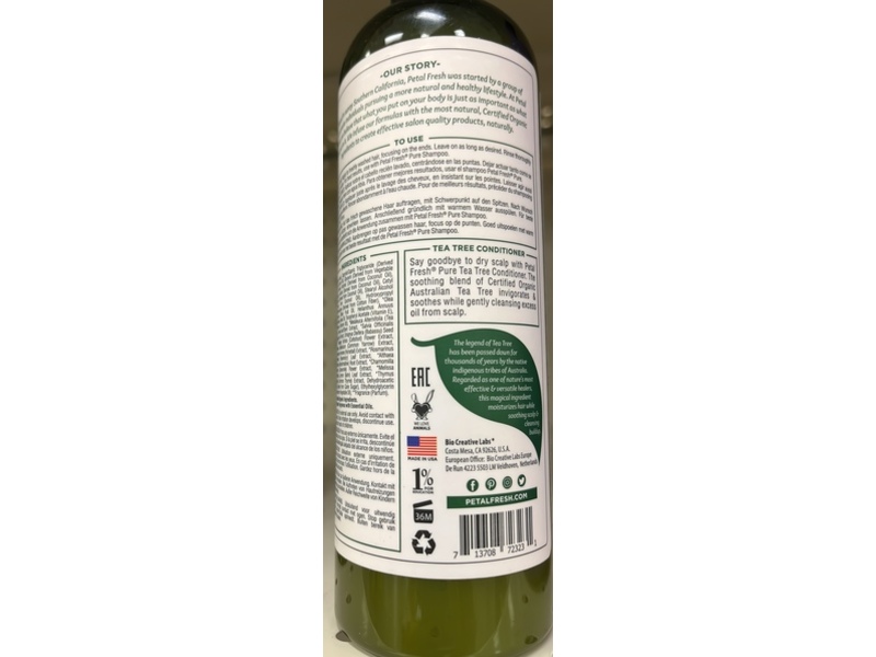Petal Fresh Scalp Treatment Conditioner, Tea Tree, 12 fl oz/355 mL