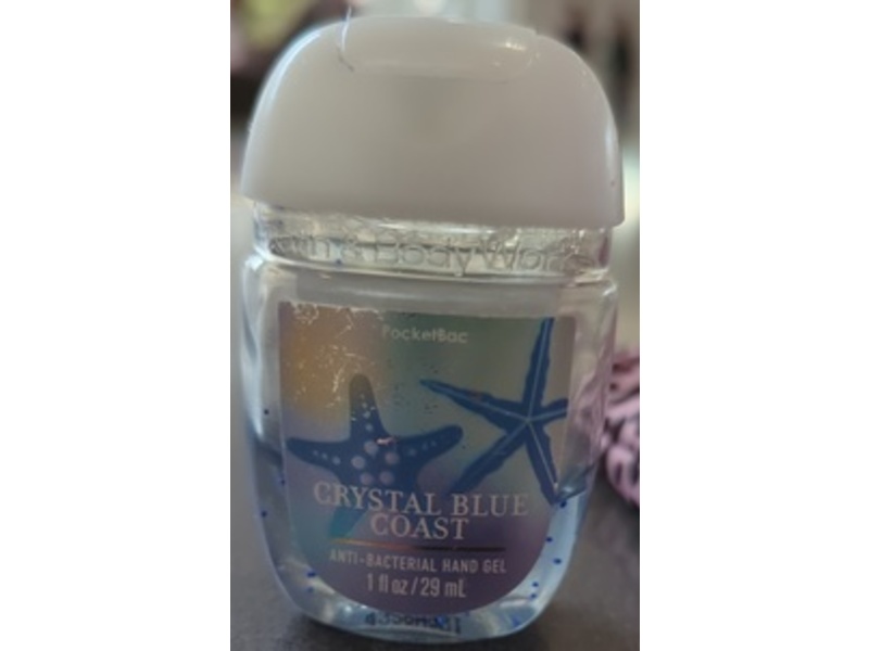 Bath & Body Works Anti-Bacterial Hand Gel, Crystal Blue Coast, 1 fl oz/29 mL