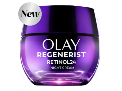 Olay Regenerist Retinol 24 +Peptide Night Hydrating Moisturizer, Fragrance-Free, 0.5 fl oz/15 mL