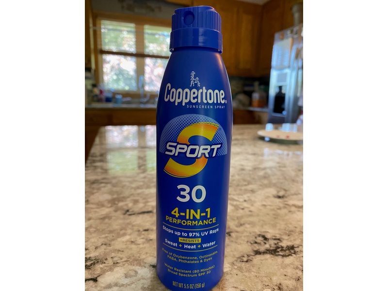 Coppertone SPORT Continuous Sunscreen Spray Broad Spectrum SPF 30, 5.5 oz (156 g)