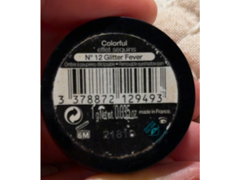 Sephora Colorful Eyeshadow, No 12 Glitter Fever, 0.035 oz/1 g