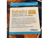 Estradiol Transdermal System 0.075 mg/ per day, 4 Count, Mylan (Rx) - thumbnail 2