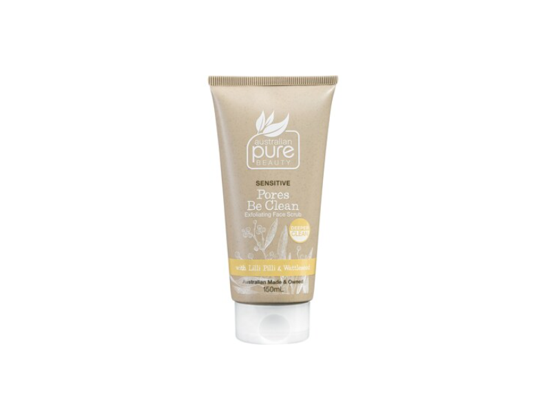 Australian Pure Beauty Pores Be Clean Exfoliating Face Scrub, Pilli & Wattleseed, 150 mL