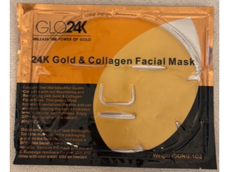 Glo24k Facial Mask, Gold & Collagen, 2.1 fl oz/60 g