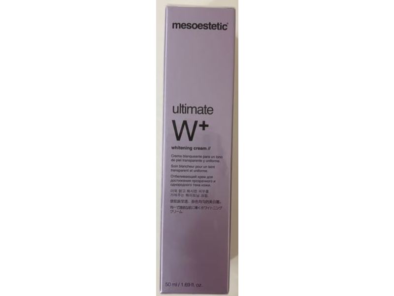 Mesoestetic Ultimate W+ Whitening Cream, 1.69 fl oz/50mL
