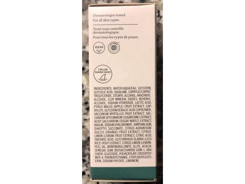 Biossance Squalane + Glycolic Renewal Mask, 1.01 fl oz/30 mL