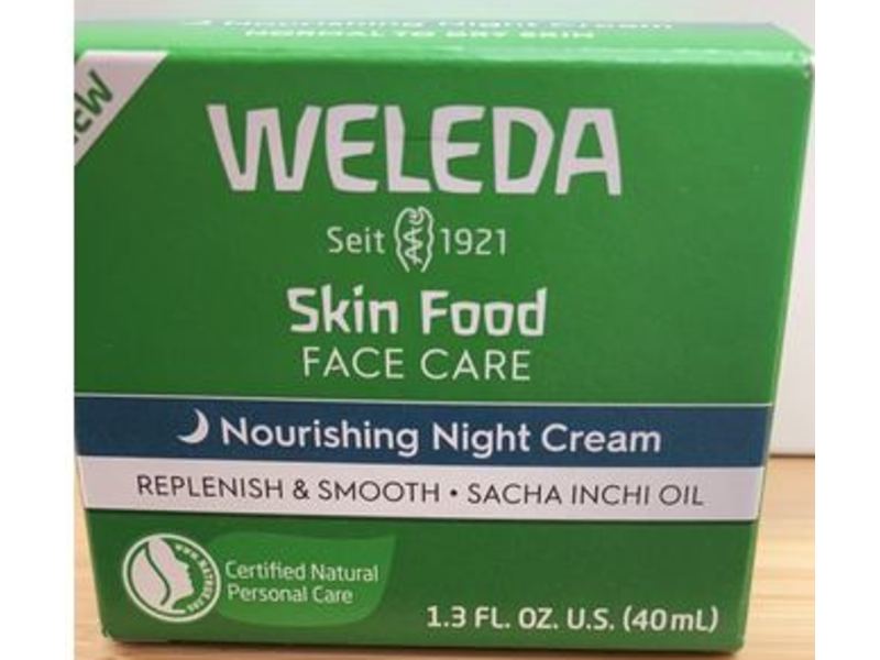 Weleda Skin Food Face Care Nourishing Night Cream, 1.3 fl oz/40 mL