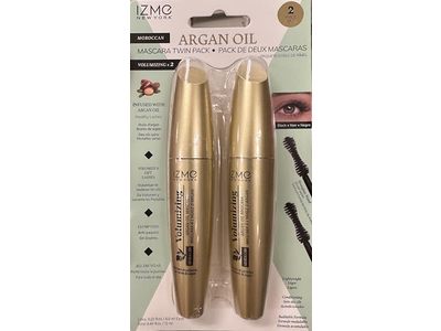 IZME New York Volumizing Mascara, Black, 0.20 fl oz/6.0 mL, Pack Of 2