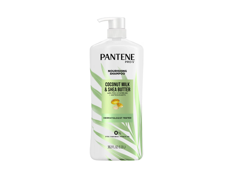 Pantene Pro-V Nourishing Shampoo, Coconut Milk & Shea Butter, 38.2 fl oz/1.13 L