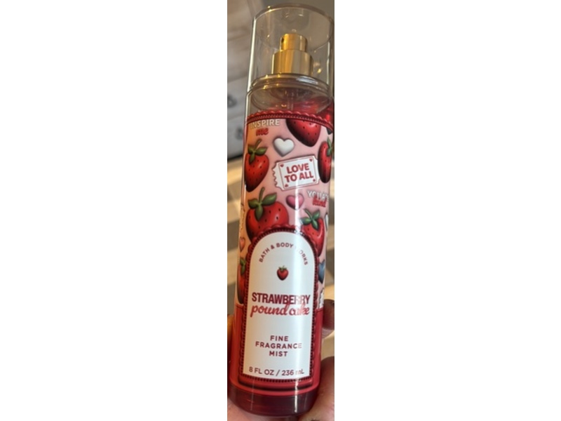 Bath & Body Works Fine Fragrance Mist, Strawberry Pound Cake, 8 fl oz/ 236 mL