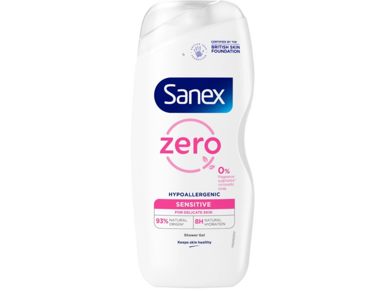 Sanex Zero% Hypoallergenic Sensitive Shower Gel, 570 mL