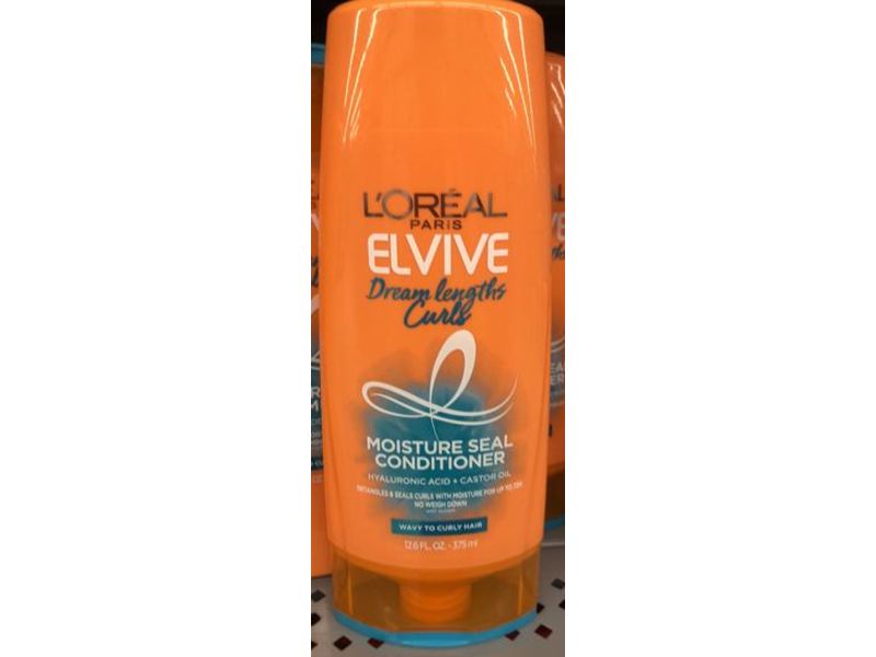 L'Oreal Paris Elvive Dream Lengths Curls Moisture Seal Conditioner, 12.6 fl oz/375 mL