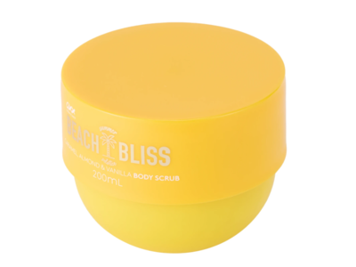 OXX Bodycare Beach Bliss Summer Solstice Body Scrub, Caramel, Almond & Vanilla, 200 mL
