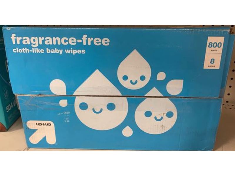 up&up Cloth-like Baby Wipes, Fragrance Free, 800 Ct