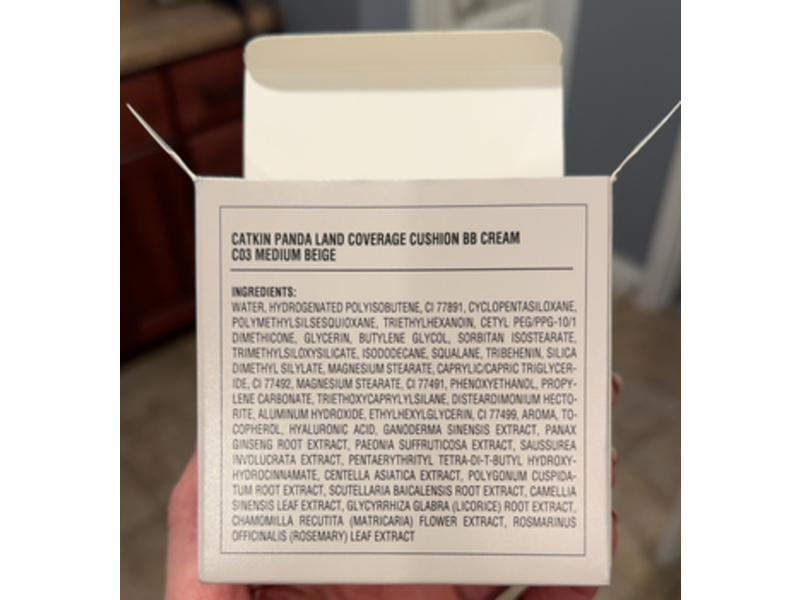 Catkin Panda Land Coverage Cushion BB Cream, Co3 Medium Beige, 1.06 oz/15 g